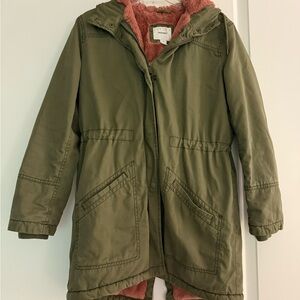 Old Navy Olive Green Puffer Coat